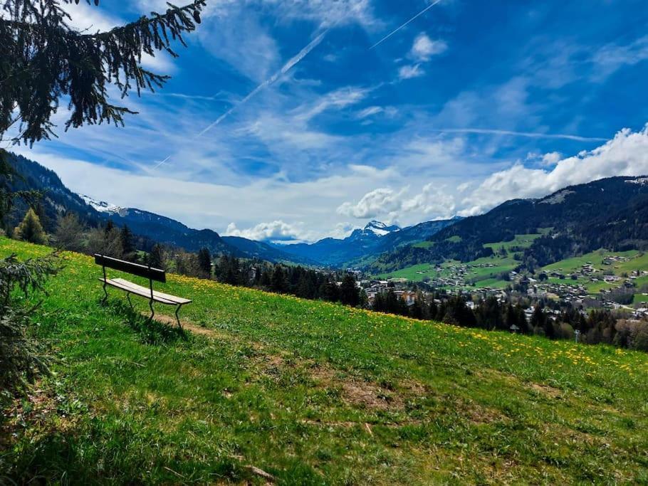Logement A Megeve Avec Jardin Kültér fotó